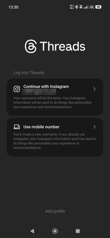 Threads — captura de tela 5